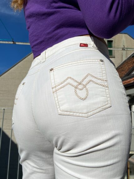 white vintage pants straightleg