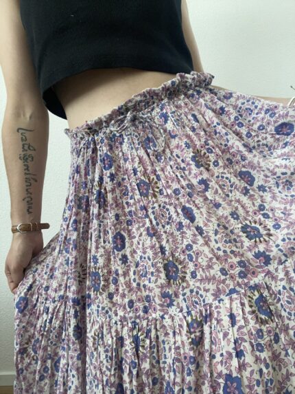 Long Floral Vintage Skirt