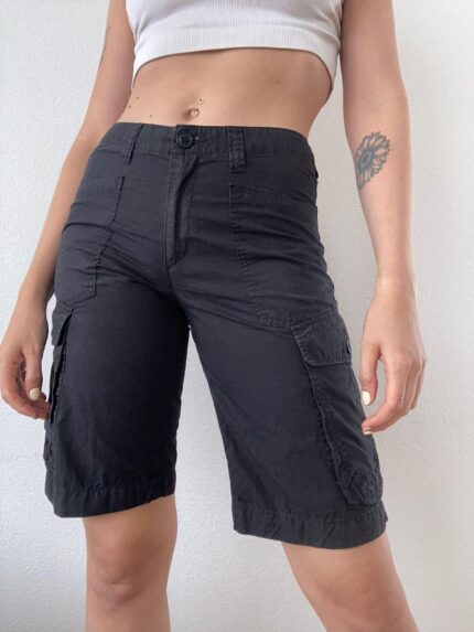 cargo black vintage secondhand shorts