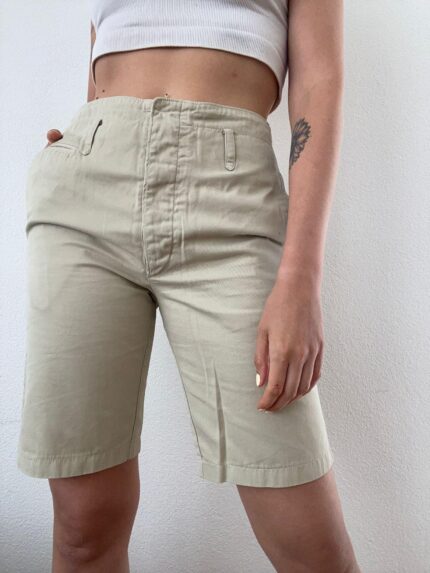 cargo shorts italy beige secondhand