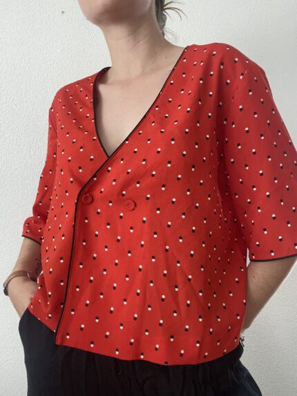 Red Preloved Blouse