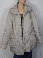 Vintage Pufferjacke/-mantel in Crème | M-L