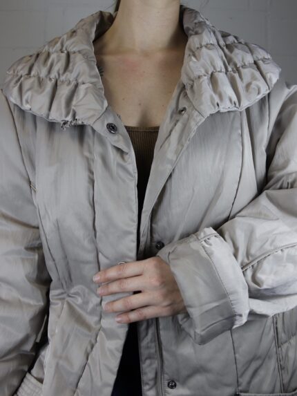 puffige jacke/ mantel in crème