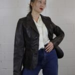 Vintage Lederjacke | S