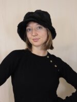 Handmade Kuschelhut - schwarz – Bild 3