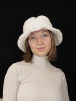 Handmade Kuschelhut - teddyweiss – Bild 2