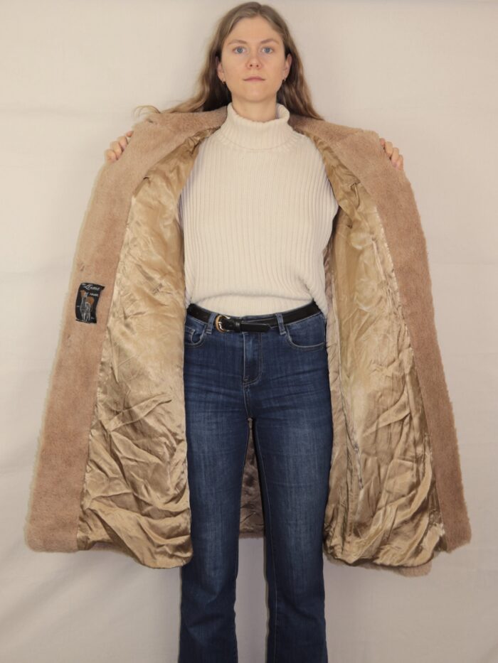 Vintage Lama Felljacke | M-L – Bild 10