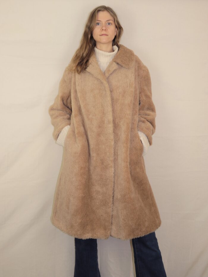 Vintage Lama Felljacke | M-L – Bild 3