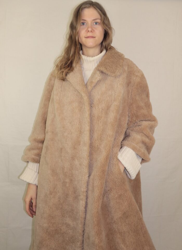 Vintage Lama Felljacke | M-L – Bild 8