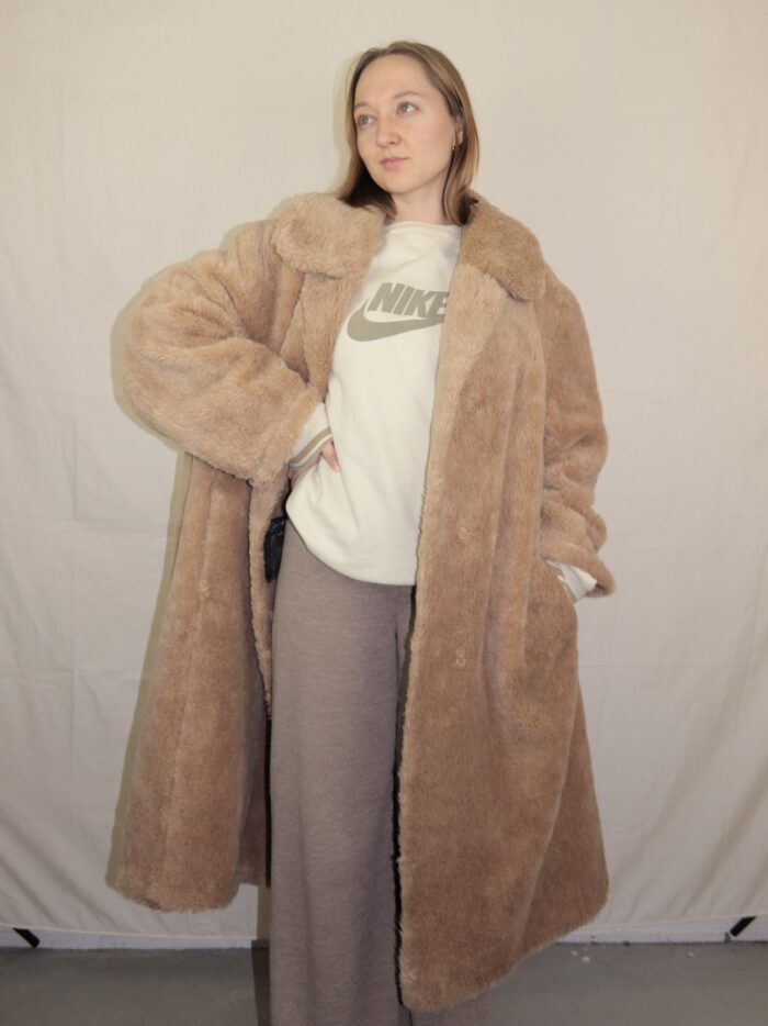 Vintage Lama Felljacke | M-L – Bild 11