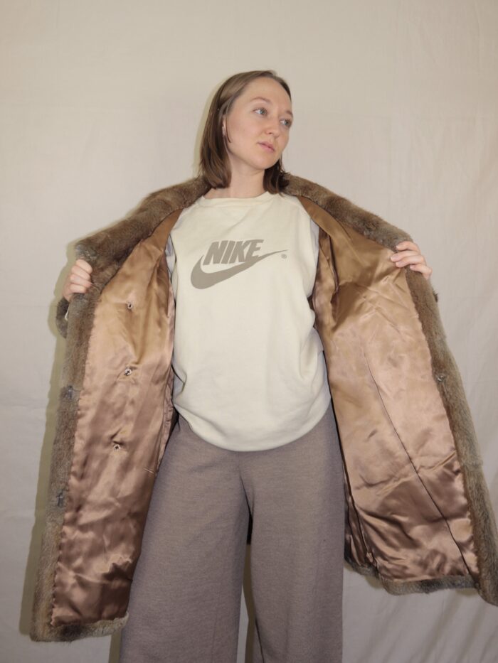 Vintage Felljacke | S-M – Bild 5