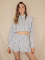 Tommy Hilfiger Upcycelt Zweiteiler Set in blau | M – Bild 5
