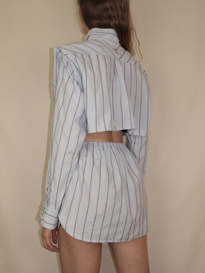 Tommy Hilfiger Upcycelt Zweiteiler Set in blau | M – Bild 7