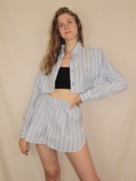 Tommy Hilfiger Upcycelt Zweiteiler Set in blau | M – Bild 3