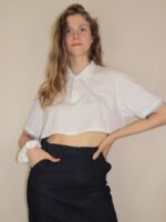 Upcycelt Yves Saint Laurent Top mit Scrunchie | M – Bild 2