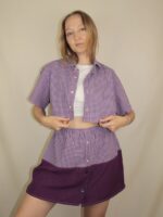 Upcycelt Zweiteiler Set mit 2 Oberteilen | XS-S – Bild 7