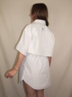 Upcycelt Zweiteiler Set weiss kariert | XS-S – Bild 5