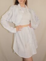 ELLi Upcycelt Zweiteiler Set in weiss | XS-S – Bild 6