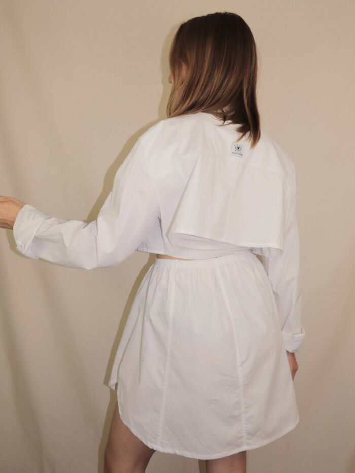 ELLi Upcycelt Zweiteiler Set in weiss | XS-S – Bild 7