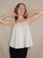 ELLi Upcycelt Zweiteiler Set in weiss | XS-S – Bild 2