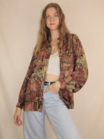 Crazy Vintage-Hemd mit ausgefallenem Muster