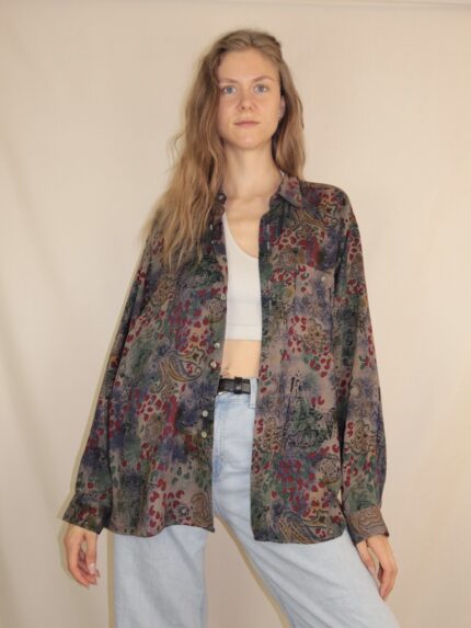 Crazy Vintage-Hemd mit ausgefallenem Muster
