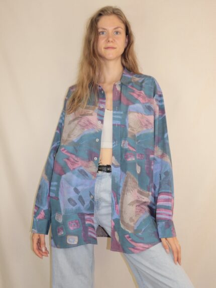 Crazy Vintage-Hemd mit ausgefallenem Muster