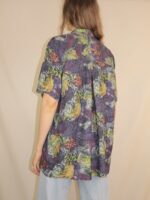 Crazy Vintage Seiden Hemd | M – Bild 3