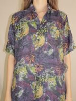 Crazy Vintage Seiden Hemd | M – Bild 4
