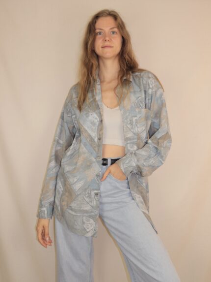 Crazy Vintage-Hemd mit ausgefallenem Muster