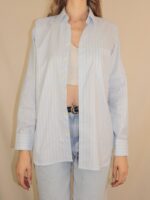 Upcycelt Bluse mit betonten Schultern | S-M – Bild 6