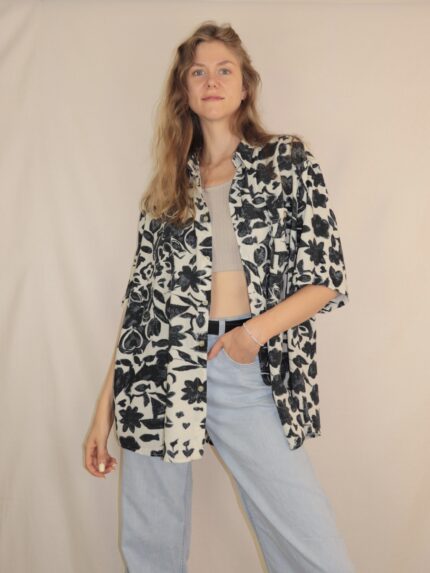 Crazy Vintage-Hemd mit ausgefallenem Muster