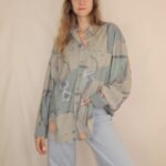 Crazy Vintage-Hemd mit ausgefallenem Muster