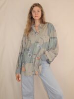 Crazy Vintage-Hemd mit ausgefallenem Muster