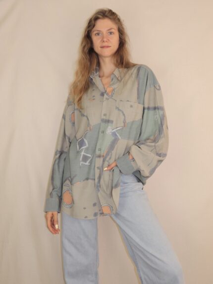 Crazy Vintage-Hemd mit ausgefallenem Muster