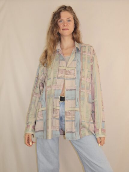 Crazy Vintage-Hemd mit ausgefallenem Muster
