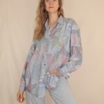 Crazy Vintage-Hemd mit ausgefallenem Muster