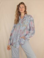 Crazy Vintage-Hemd mit ausgefallenem Muster