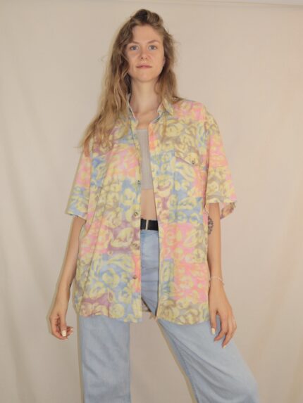 Crazy Vintage-Hemd mit ausgefallenem Muster