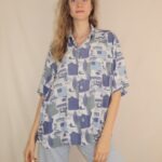 Crazy Vintage-Hemd mit ausgefallenem Muster