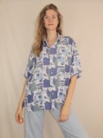 Crazy Vintage-Hemd mit ausgefallenem Muster