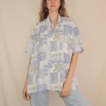 Crazy Vintage-Hemd mit ausgefallenem Muster