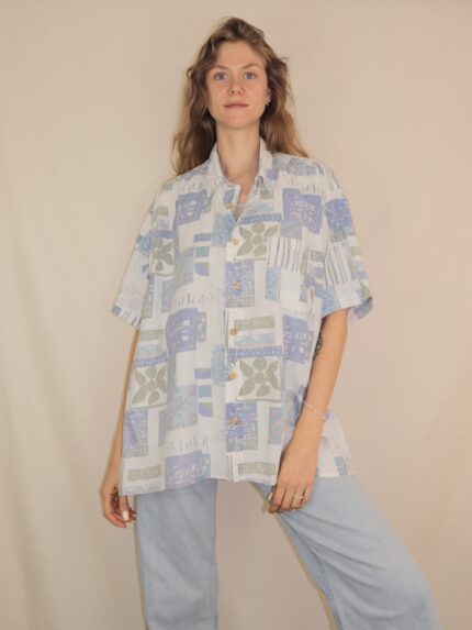 Crazy Vintage-Hemd mit ausgefallenem Muster