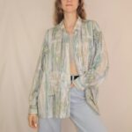 Crazy Vintage-Hemd mit ausgefallenem Muster