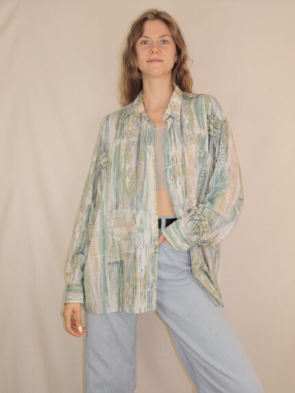Crazy Vintage-Hemd mit ausgefallenem Muster