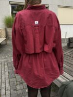 Upcycelt Zweiteiler Set in dunkelrot | M-L – Bild 6
