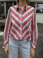 Upcycelt Vintage Bluse mit Scrunchie | M – Bild 4
