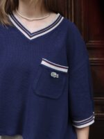 Upcycelt Lacoste Polo Shirt | S-M – Bild 3