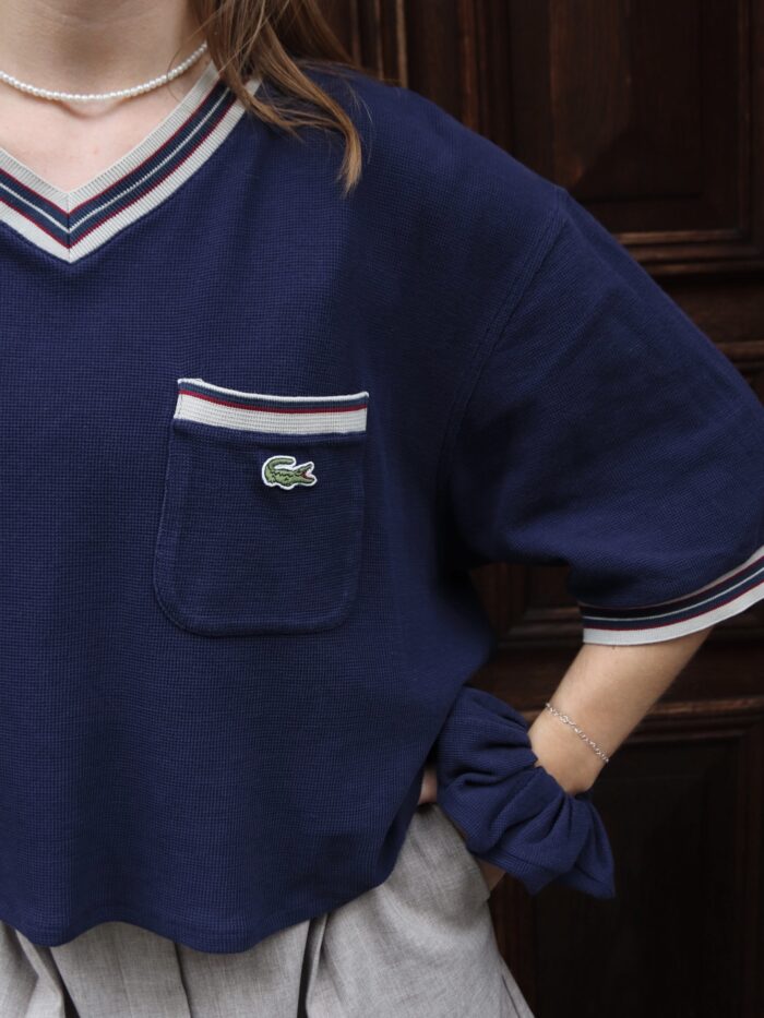 Upcycelt Lacoste Polo Shirt | S-M – Bild 5