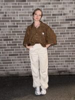 Upcycelt Bluse mit Scrunchie | L – Bild 2